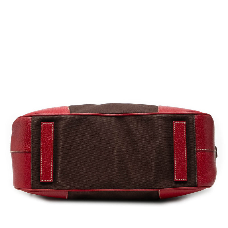 Cinghiale Trimmed Canvas Canapa Bauletto Bag - Image 3