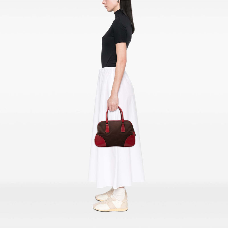 Cinghiale Trimmed Canvas Canapa Bauletto Bag - Image 6