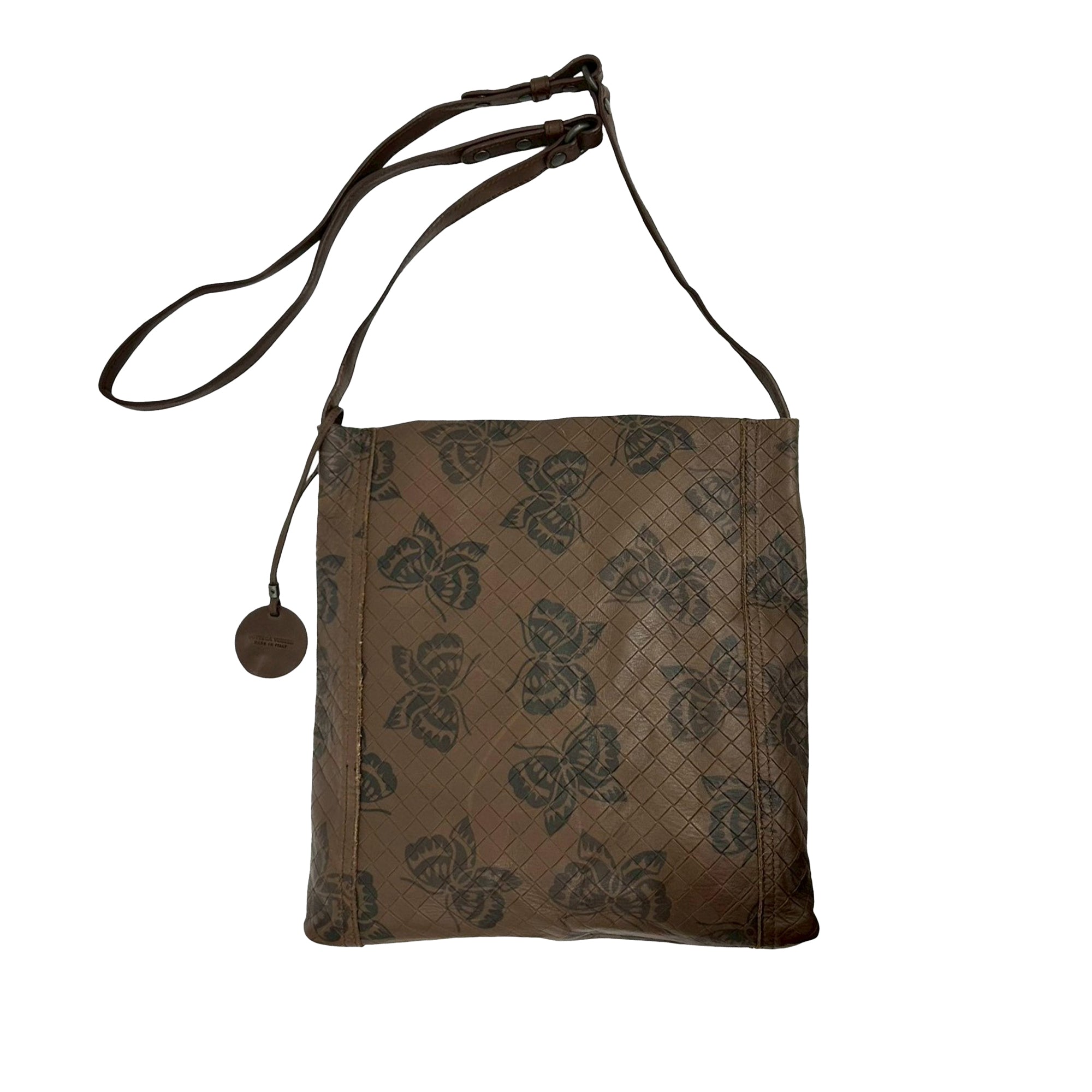 Leather Intrecciomirage Butterfly Crossbody - Image 1