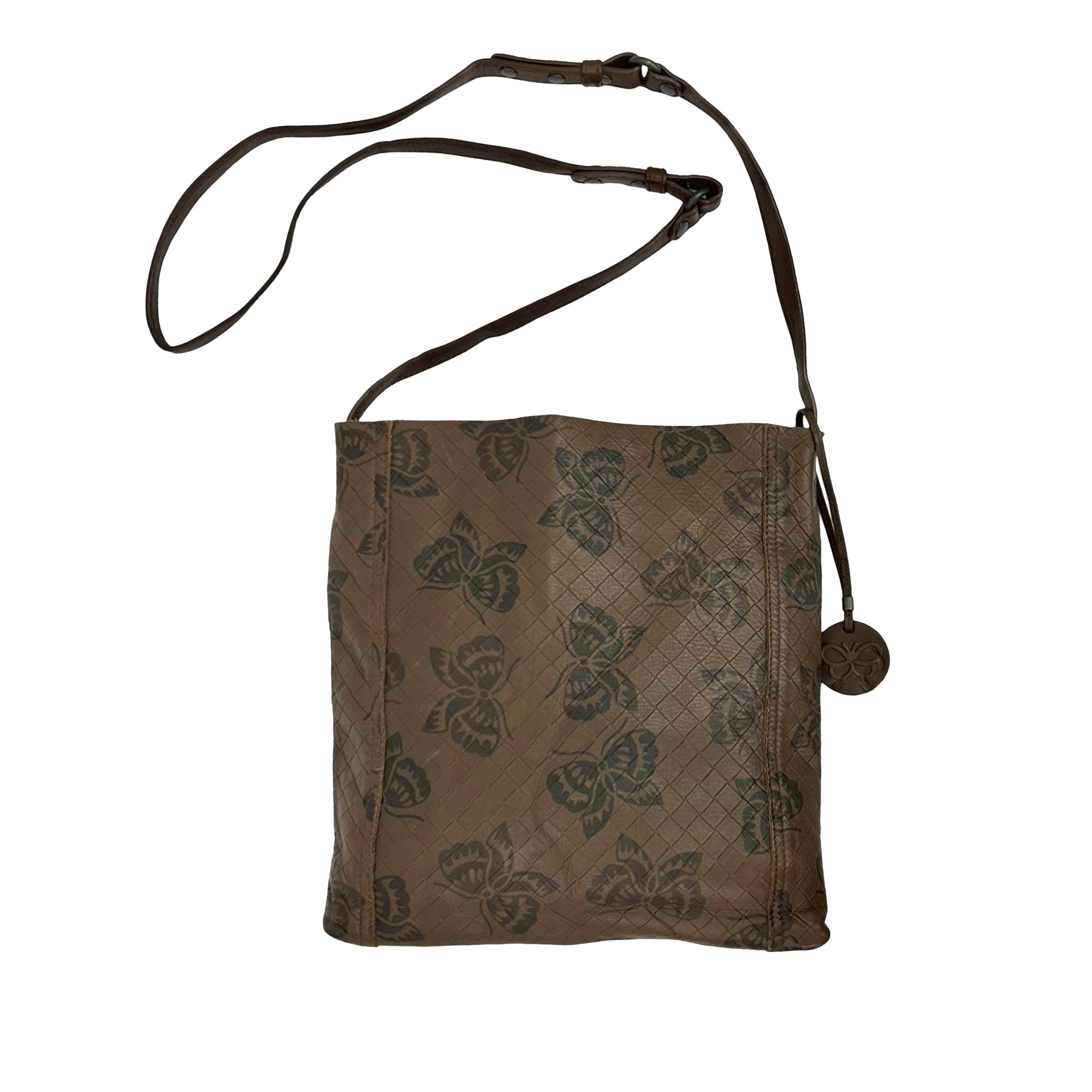 Leather Intrecciomirage Butterfly Crossbody - Image 2