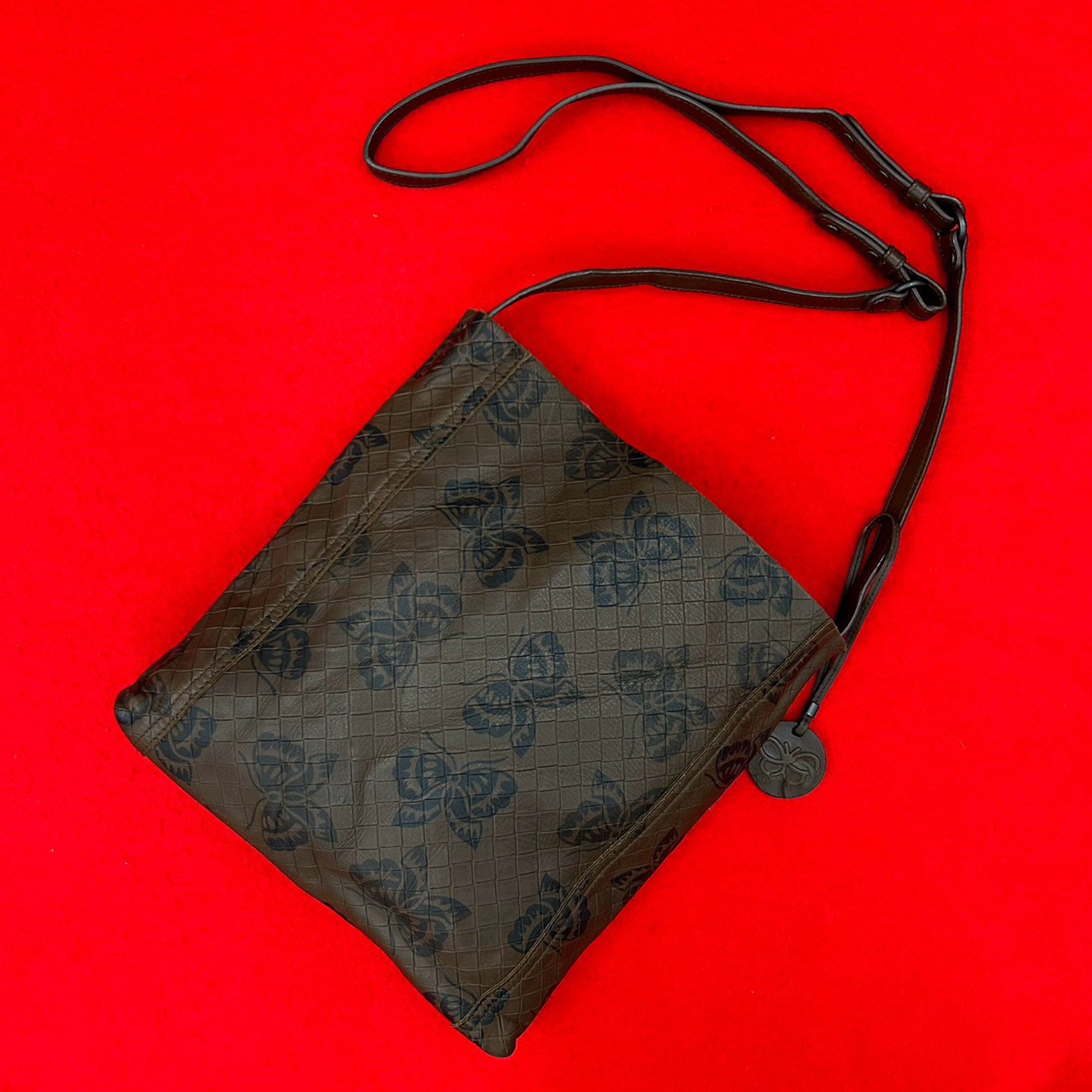 Leather Intrecciomirage Butterfly Crossbody - Image 9