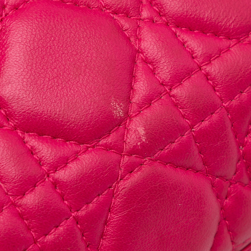 Medium Lambskin Cannage Lady Dior - Image 10