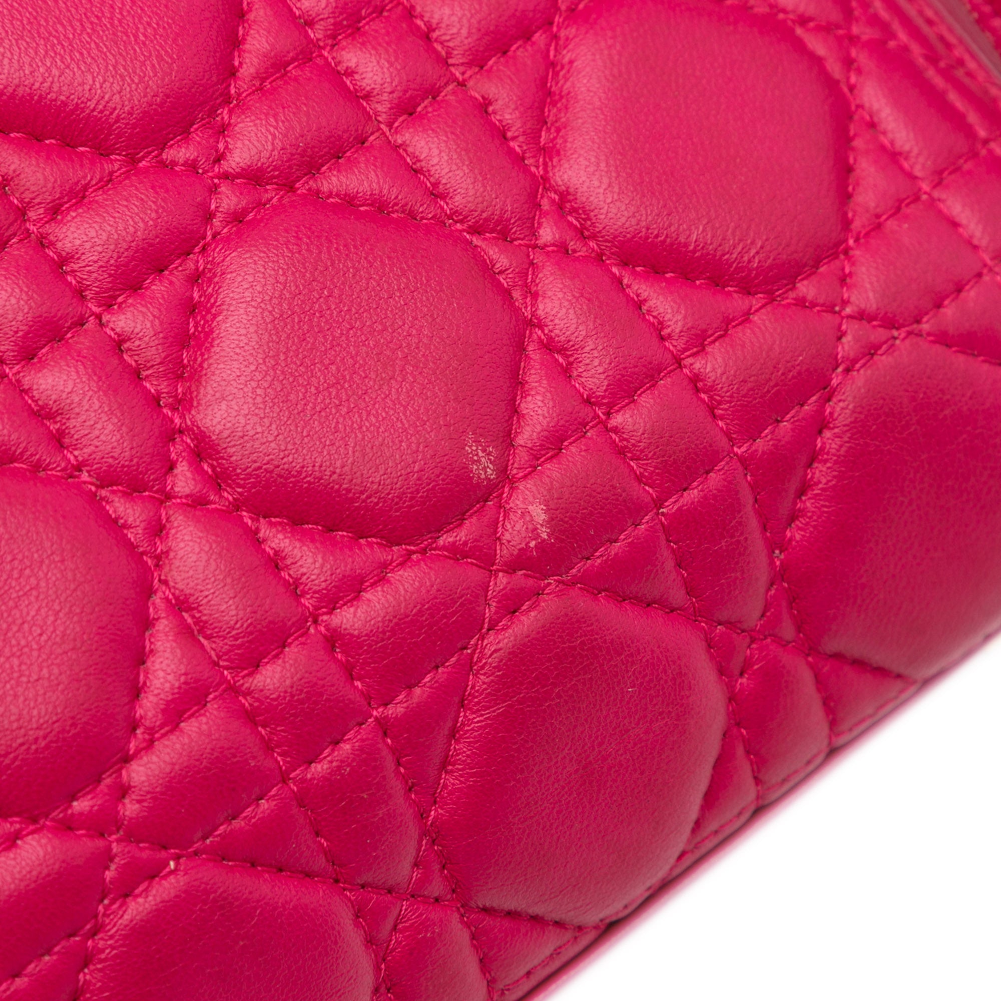 Medium Lambskin Cannage Lady Dior - Image 11
