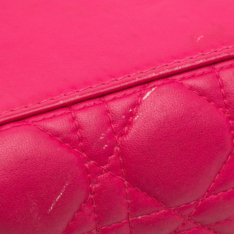 Medium Lambskin Cannage Lady Dior - Image 12