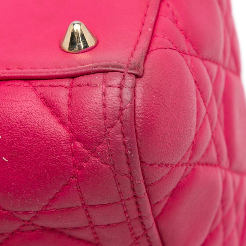 Medium Lambskin Cannage Lady Dior - Image 16