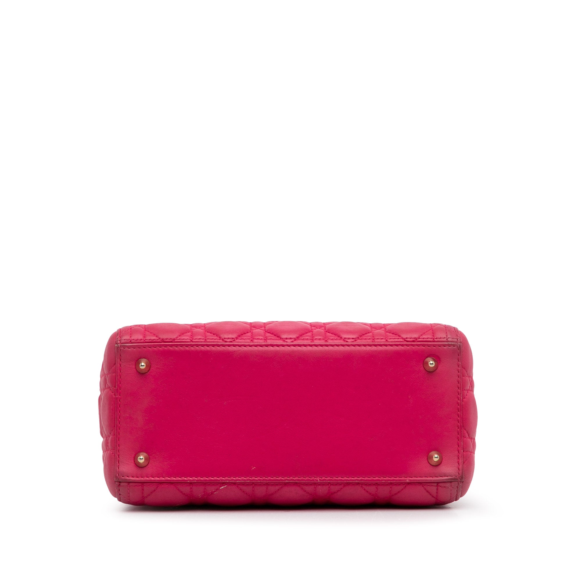 Medium Lambskin Cannage Lady Dior - Image 5