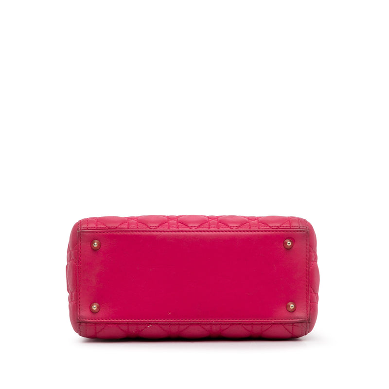 Medium Lambskin Cannage Lady Dior - Image 5
