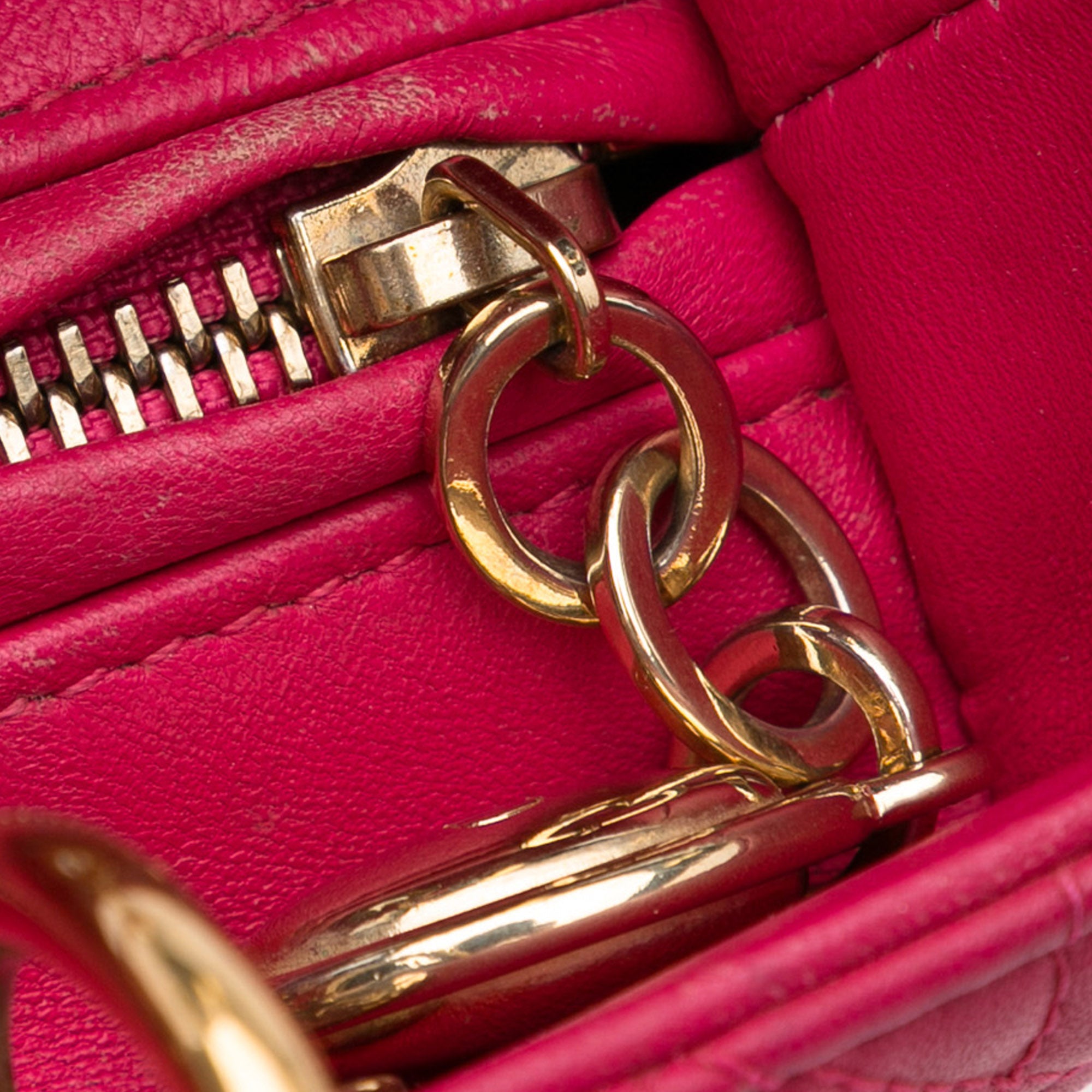 Medium Lambskin Cannage Lady Dior - Image 9