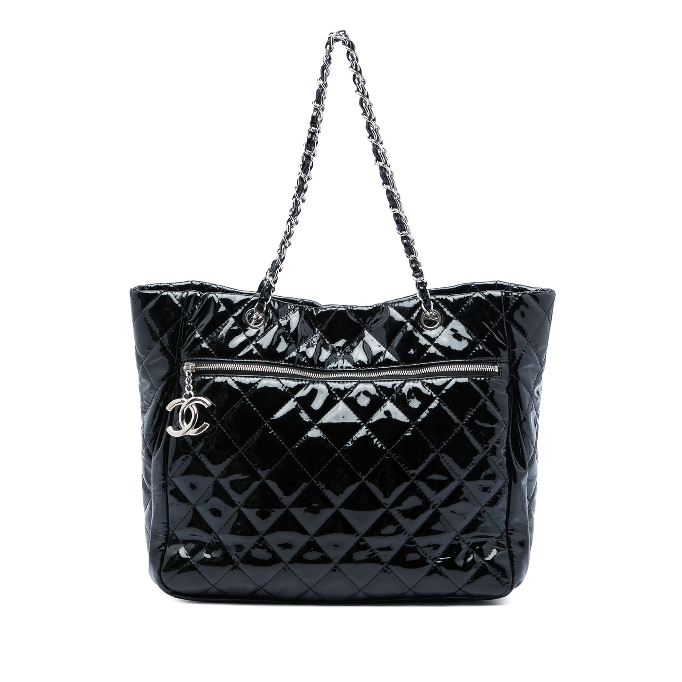 CC Quilted Patent Chic And Glitter Ligne Timeless Tote - Image 1