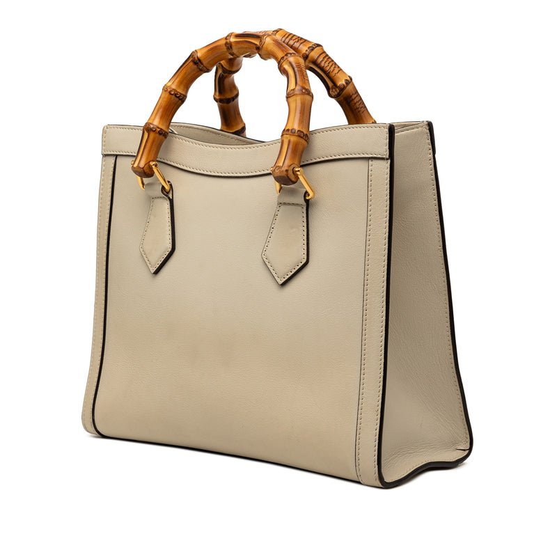 Medium Calfskin Bamboo Diana Satchel - Image 2