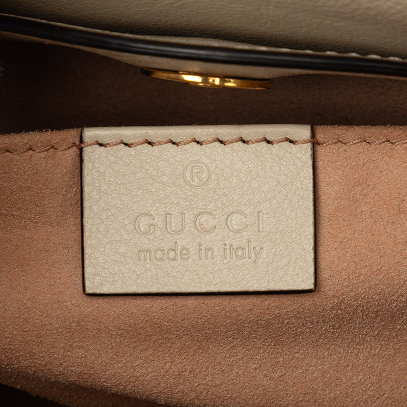 Medium Calfskin Bamboo Diana Satchel - Image 5