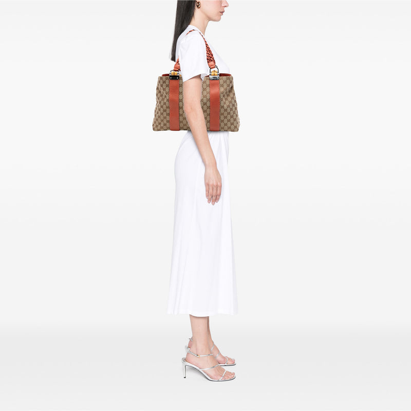 Medium GG Canvas Bamboo Libeccio Tote - Image 6