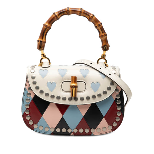 Small Calfskin Lovelight Bamboo Top Handle Bag - Image 1