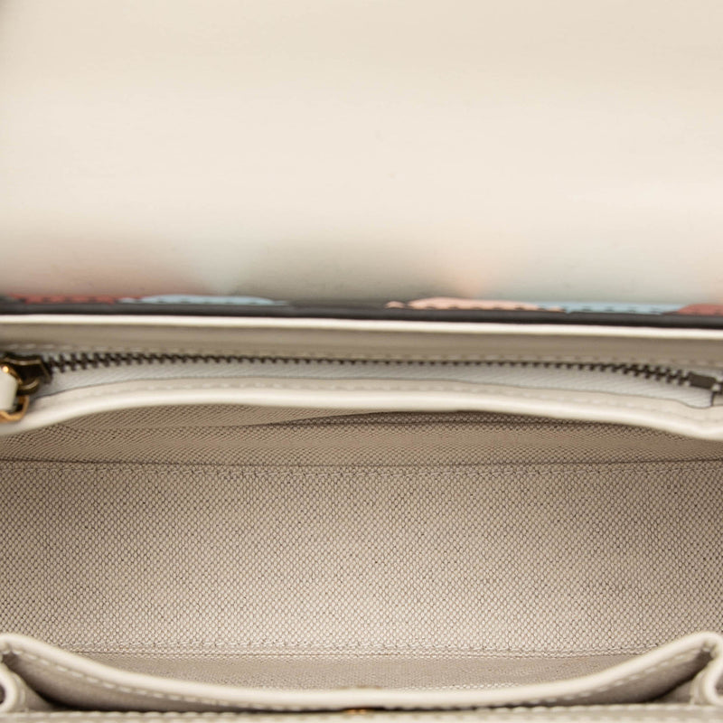 Small Calfskin Lovelight Bamboo Top Handle Bag - Image 4