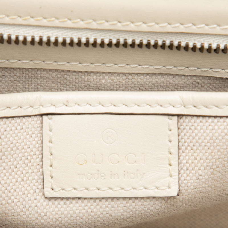 Small Calfskin Lovelight Bamboo Top Handle Bag - Image 5