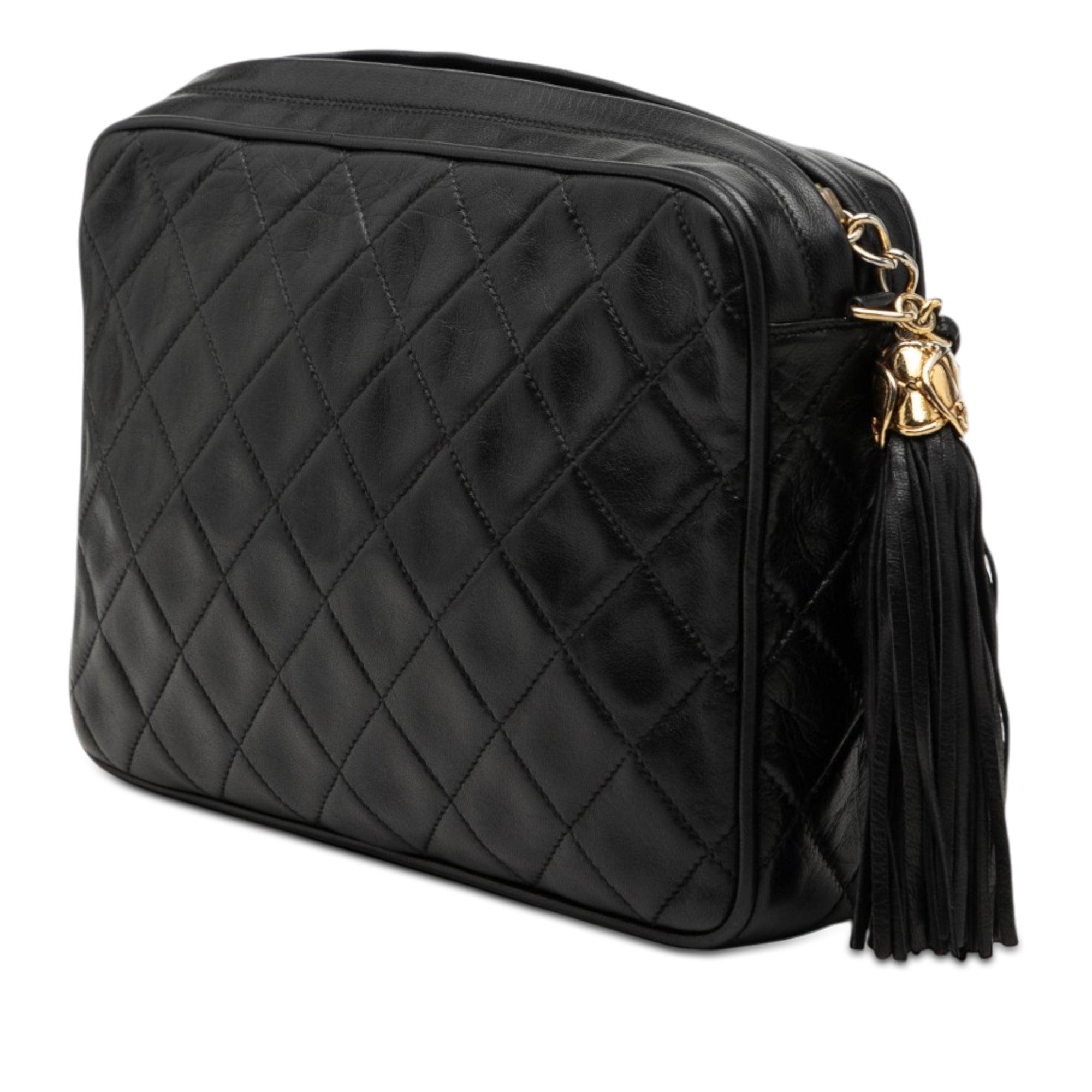 CC Quilted Lambskin Tassel Camera Bag - Image 2