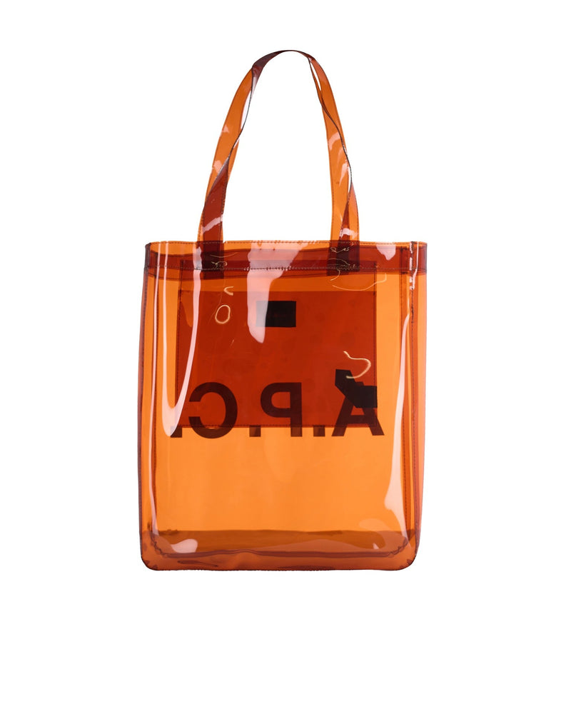 A.p.c. Lou Tote Bag — Orange Thermoplastic Polyurethane