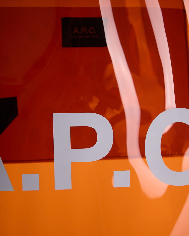 A.p.c. Lou Tote Bag — Orange Thermoplastic Polyurethane