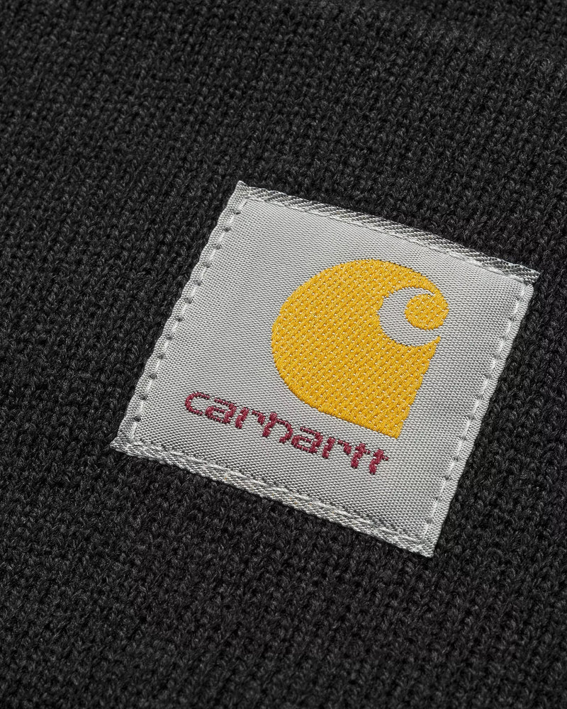Carhartt Wip I020222 Ribbed Acrylic Beanie — Black Beanies