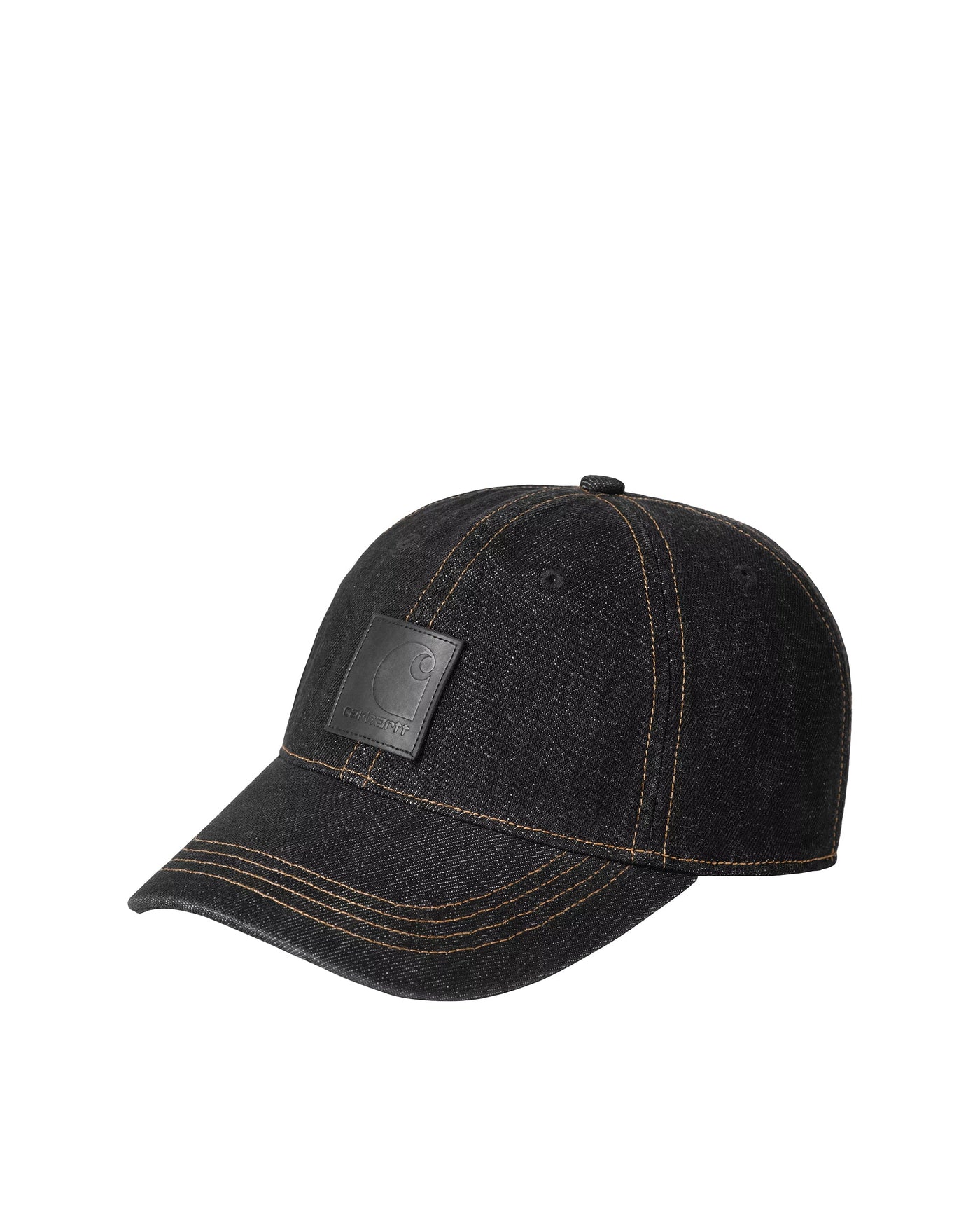 Carhartt Wip I034471 Baseball Cap — Black Cotton Denim Caps