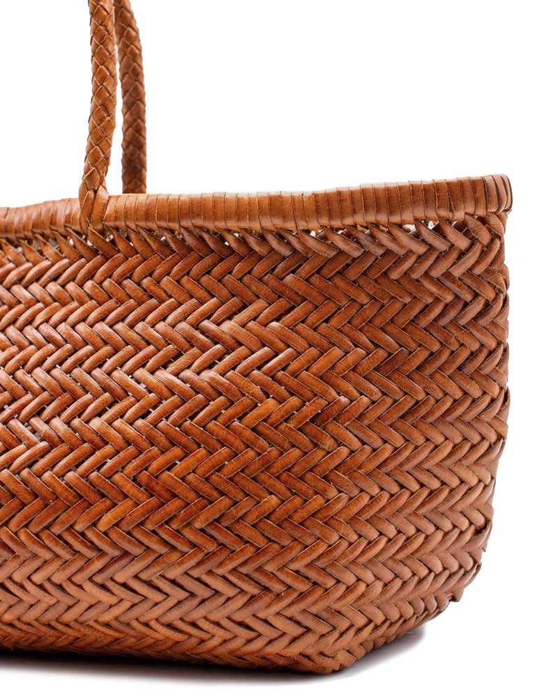 Dragon Diffusion Triple Jump Big Tote Bag — Tan Buff Calf Leather