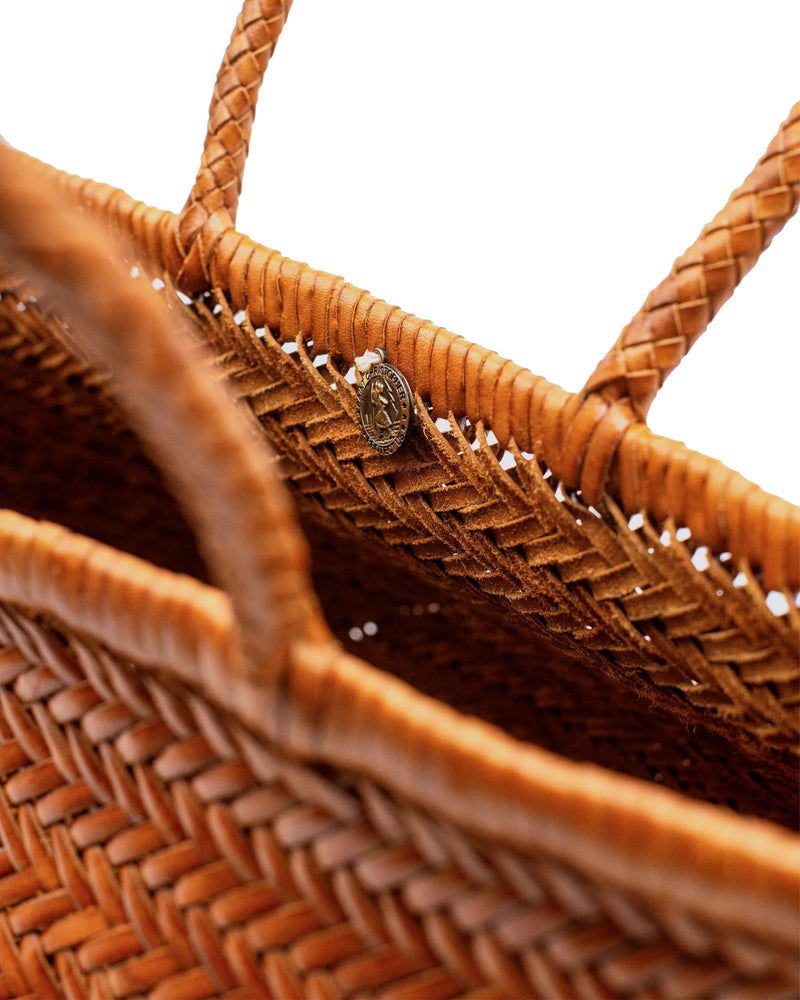 Dragon Diffusion Triple Jump Big Tote Bag — Tan Buff Calf Leather