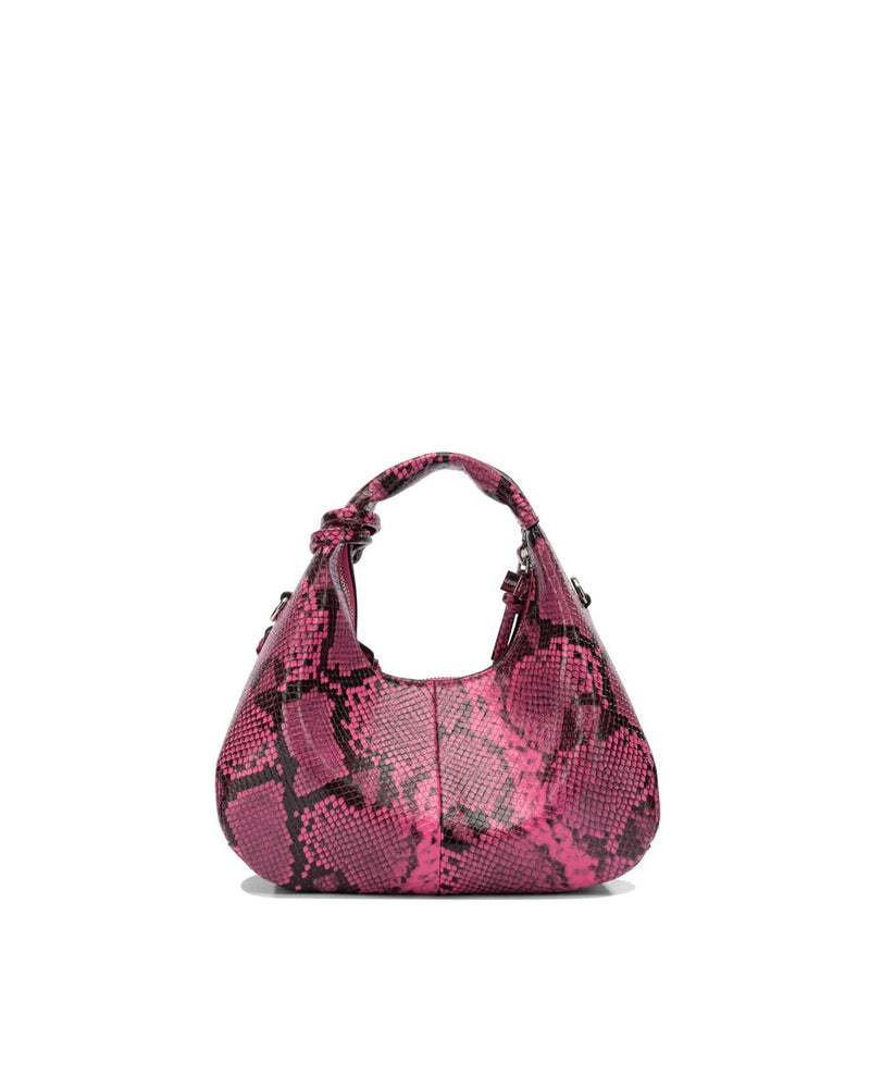 Ganni Rosa Hobo Bag — Pink Recycled Polyester