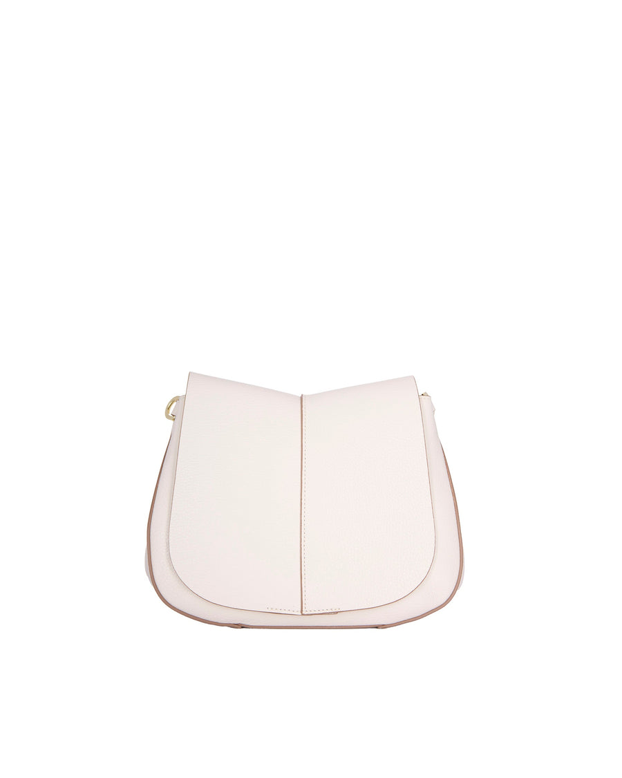 Gianni Chiarini Helena Round Shoulder Bag — White