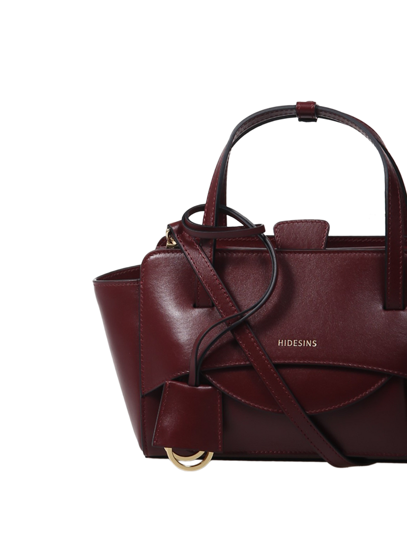 Hidesins Shoulder Bag — Red Calf Leather