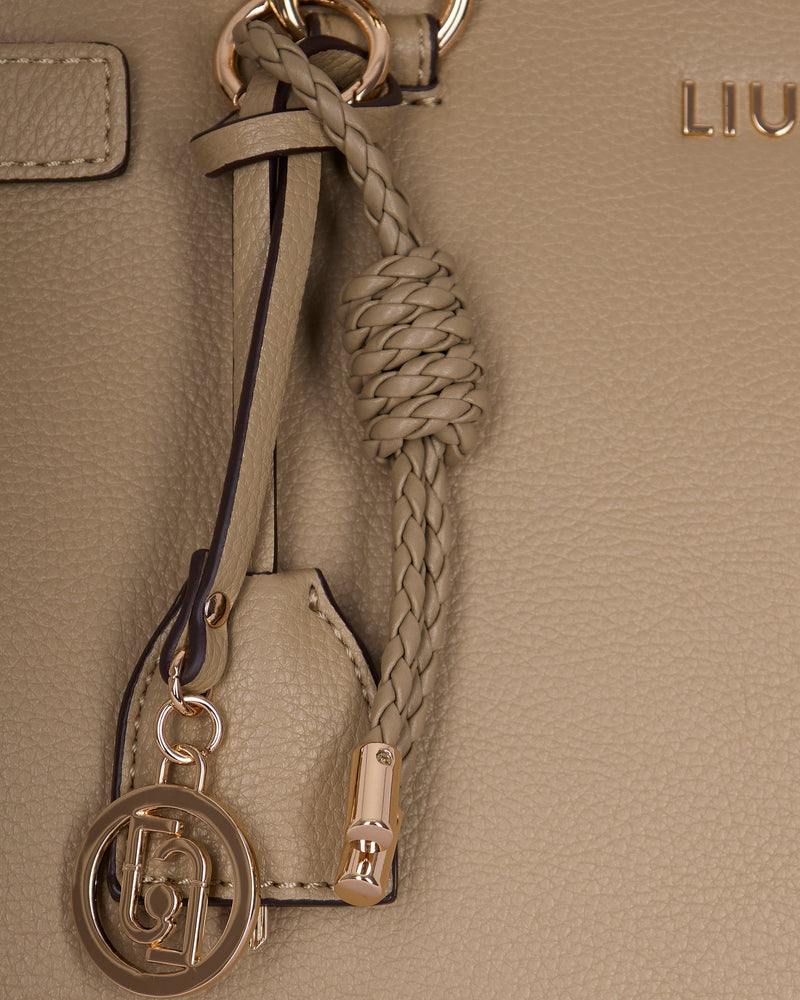 Liu Jo Manh Shoulder Bag — Beige Polyurethane