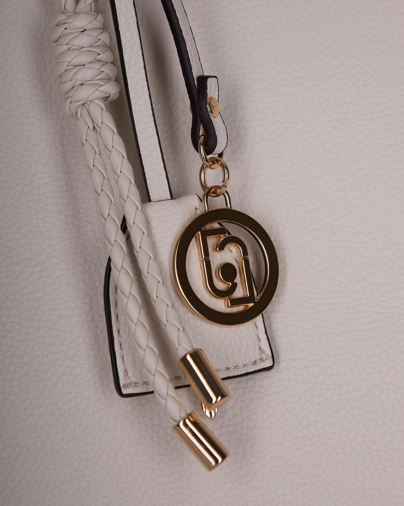 Liu Jo Manh Top Handle Bag — Cream Polyurethane
