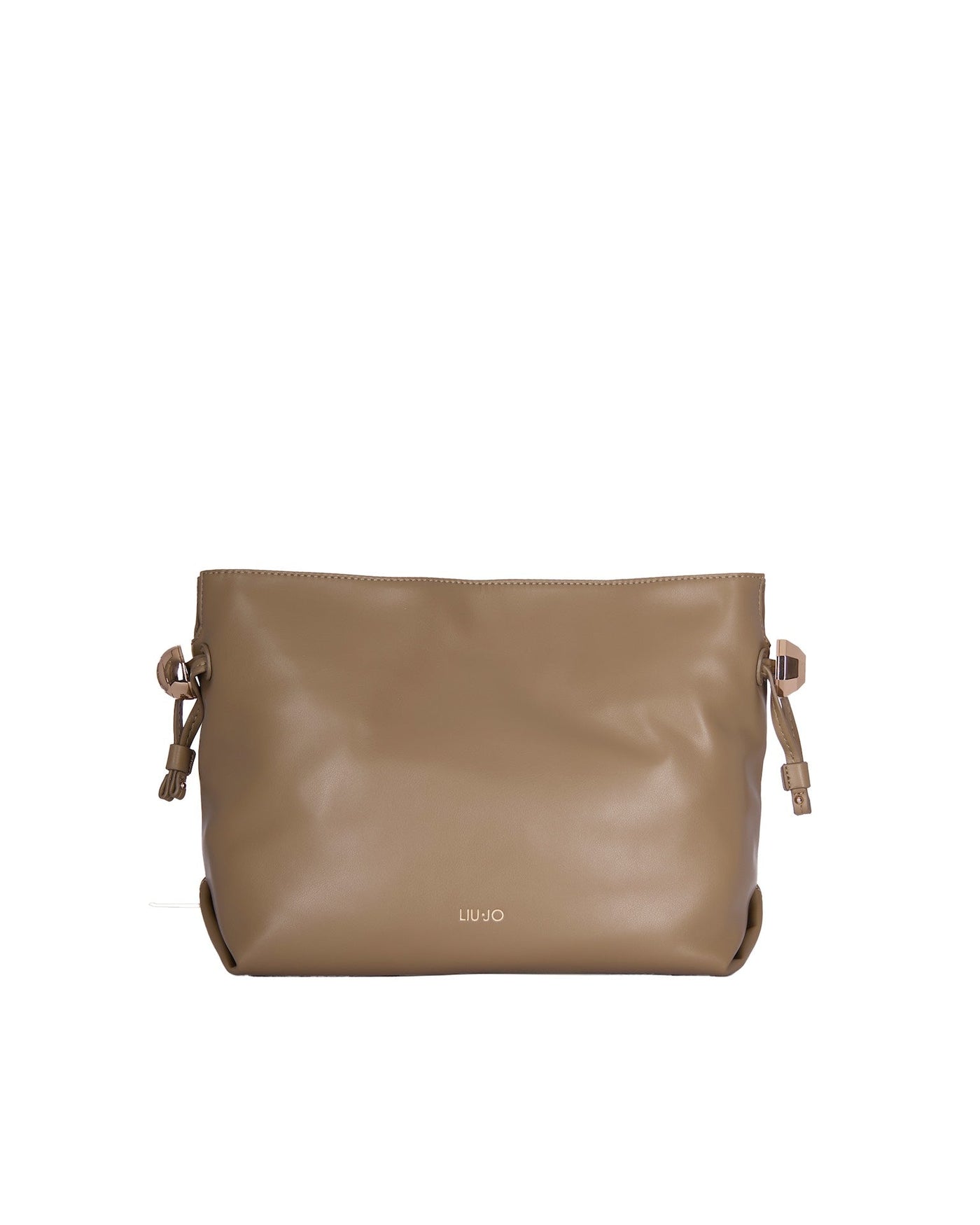 Liu Jo Braided Chain Strap Shoulder Bag — Beige Polyurethane