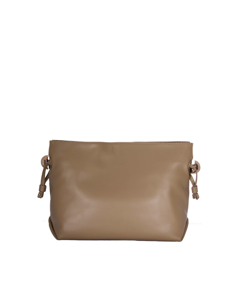 Liu Jo Braided Chain Strap Shoulder Bag — Beige Polyurethane