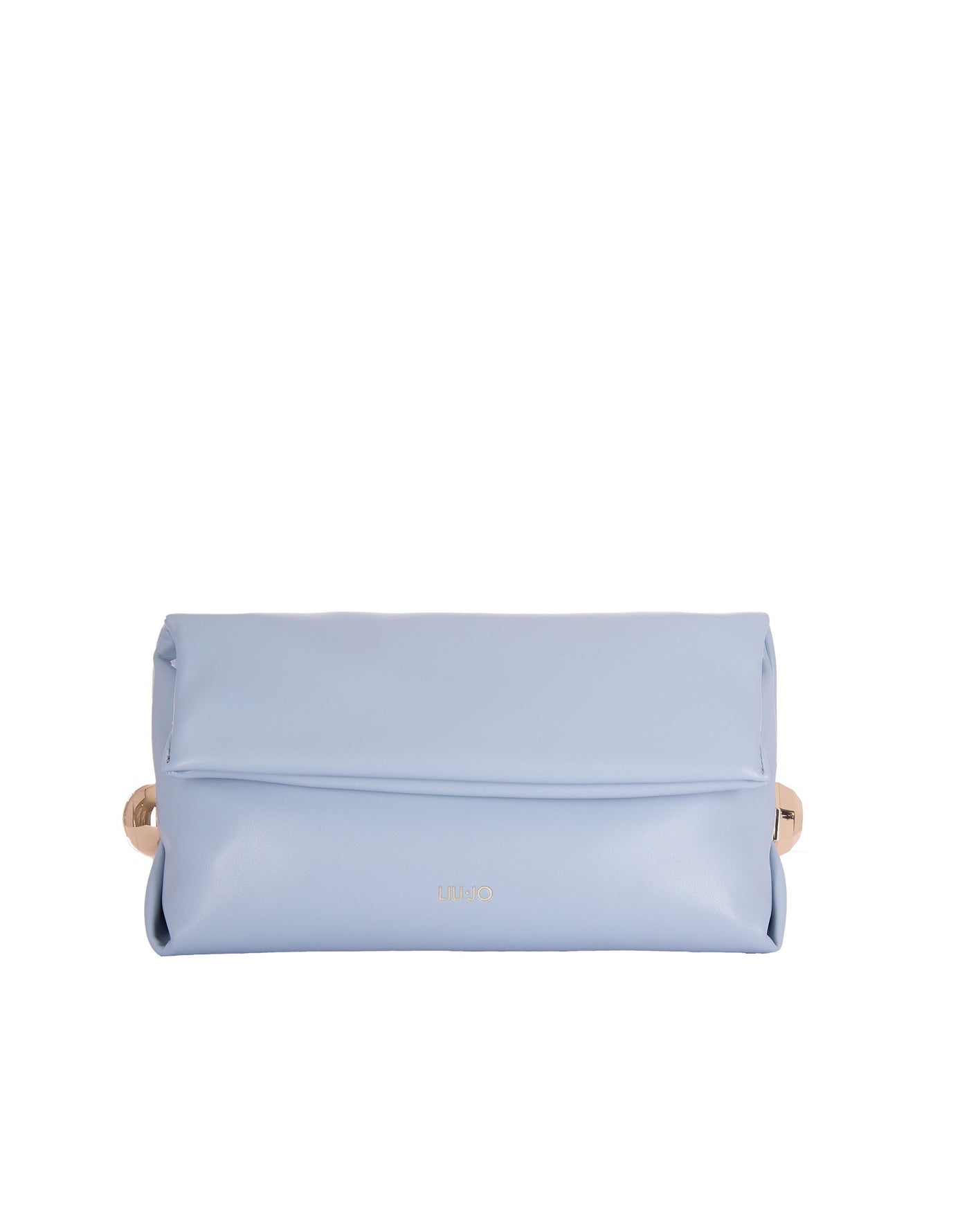 Liu Jo Foldable Faux Leather Clutch — Blue Polyurethane