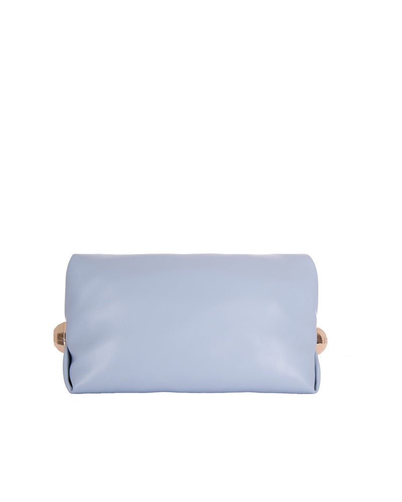 Liu Jo Foldable Faux Leather Clutch — Blue Polyurethane
