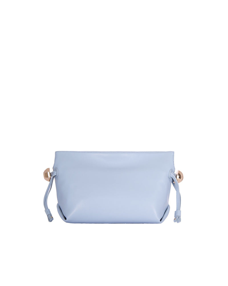 Liu Jo Eco-Leather With Chain Strap Shoulder Bag — Blue Polyurethane