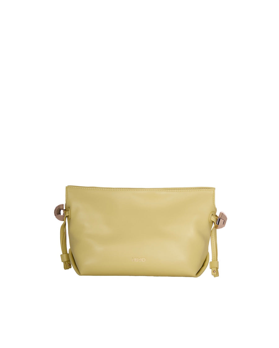 Liu Jo Chain Woven Eco-Leather Shoulder Bag — Yellow Polyurethane