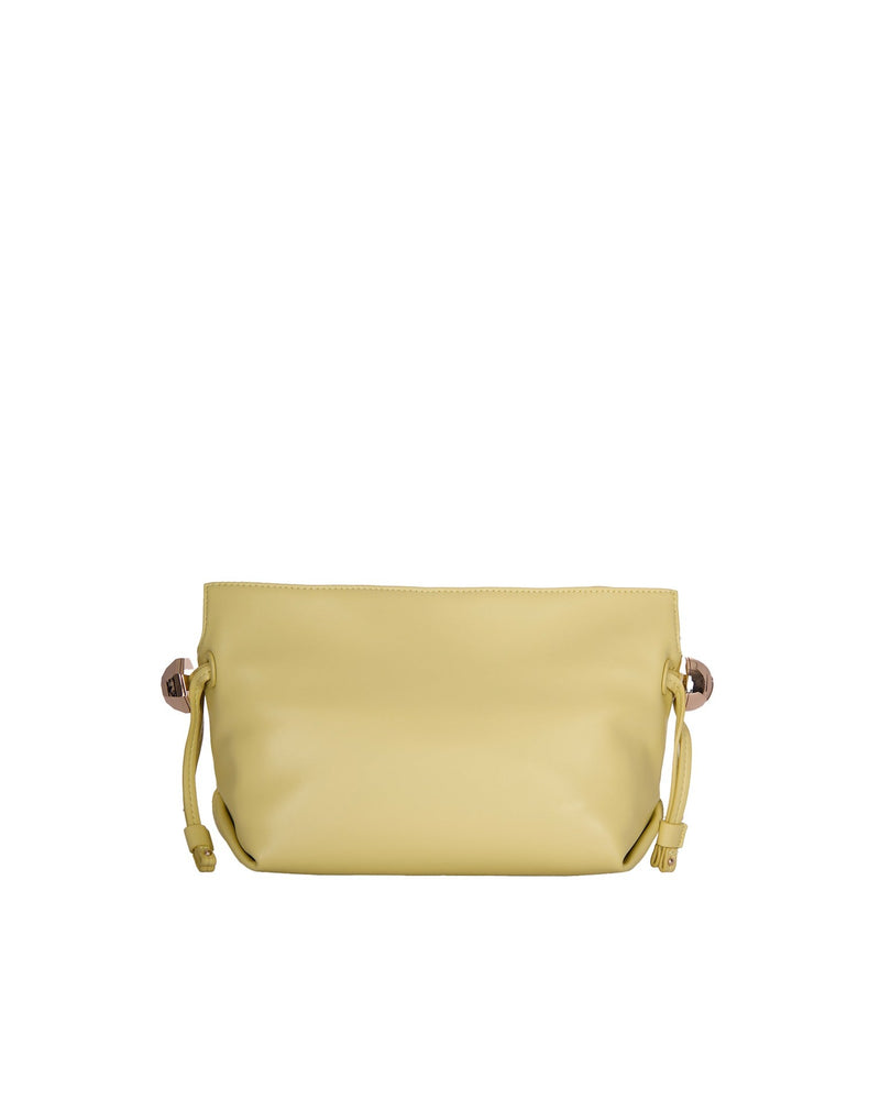 Liu Jo Chain Woven Eco-Leather Shoulder Bag — Yellow Polyurethane