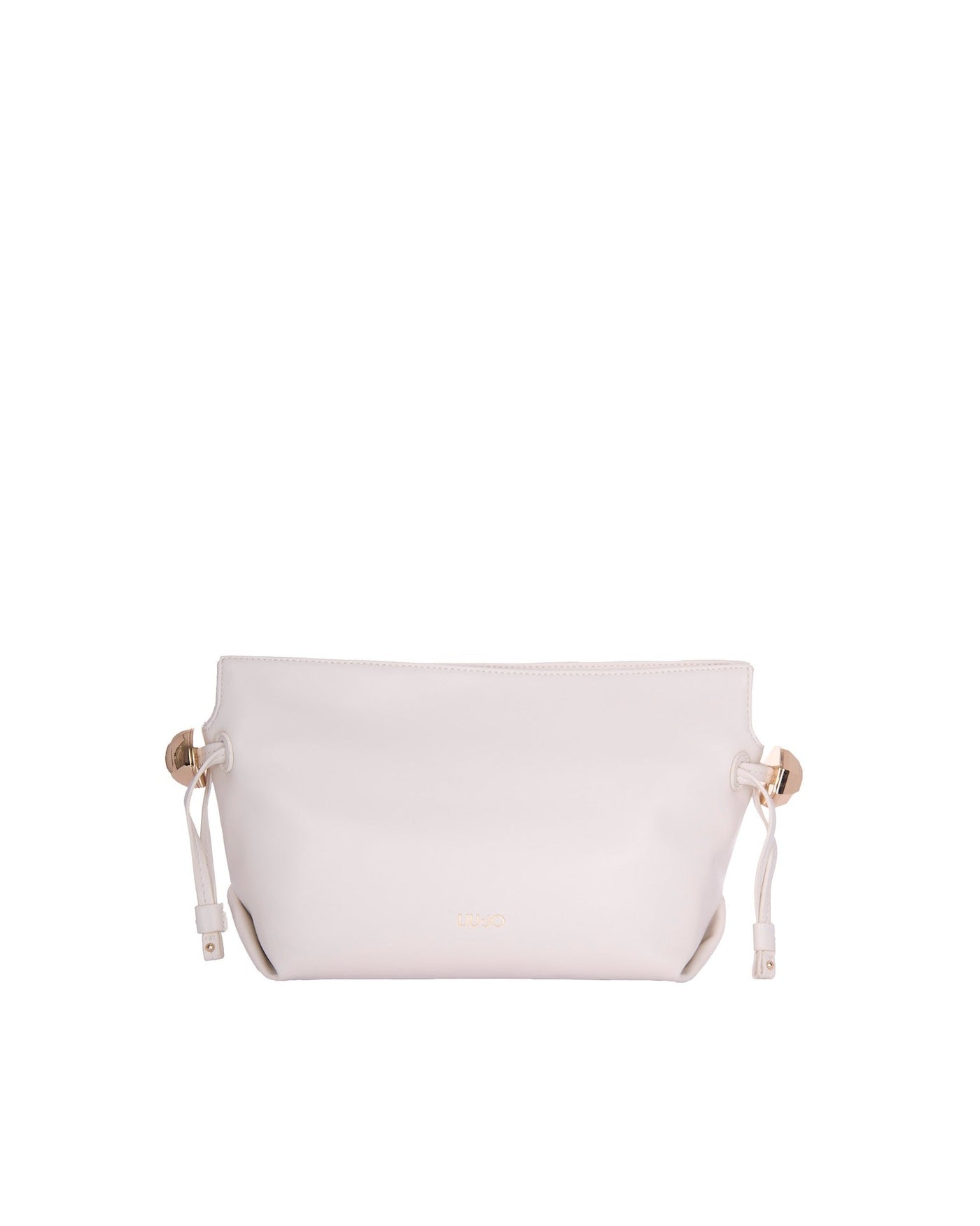 Liu Jo Chain-Strap Polyurethane Shoulder Bag — Beige