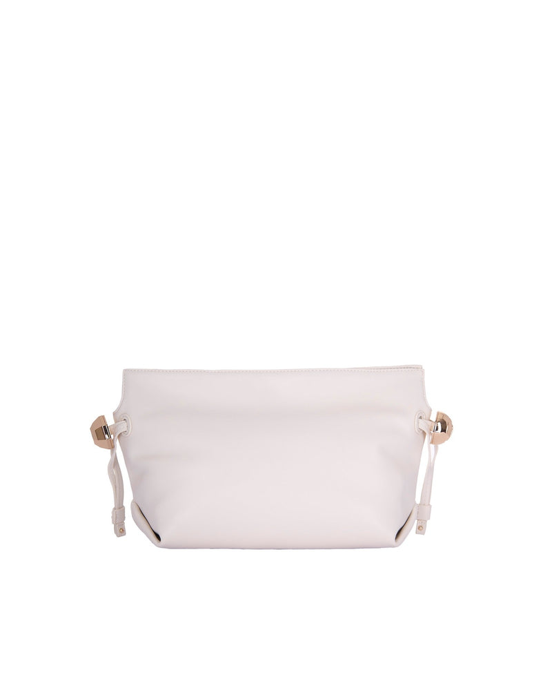 Liu Jo Chain-Strap Polyurethane Shoulder Bag — Beige