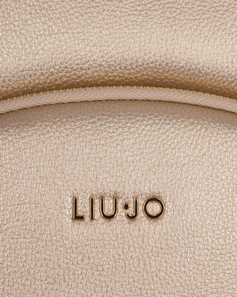 Liu Jo Eco-Leather Backpack — Gold Polyurethane