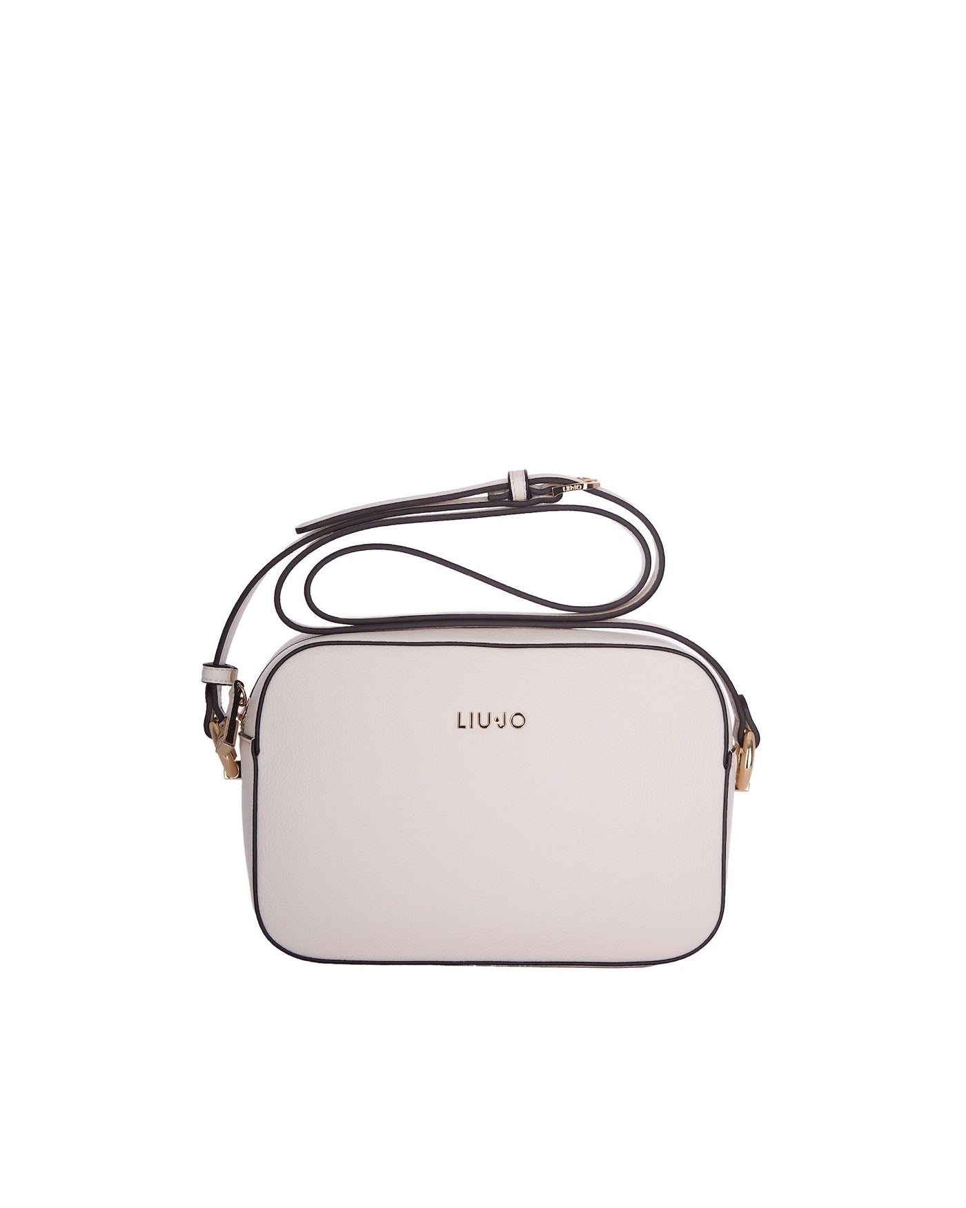 Liu Jo Eco-Leather Logo Crossbody Bag — Beige Polyurethane