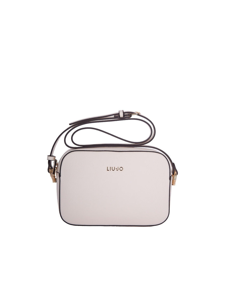 Liu Jo Eco-Leather Logo Crossbody Bag — Beige Polyurethane