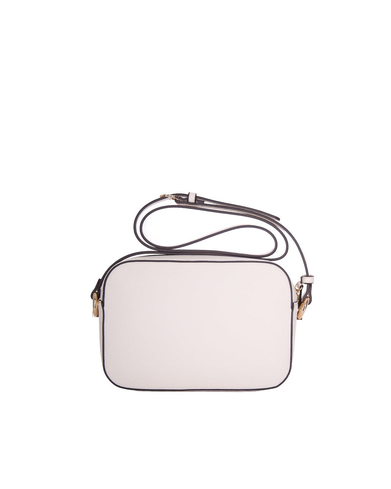 Liu Jo Eco-Leather Logo Crossbody Bag — Beige Polyurethane