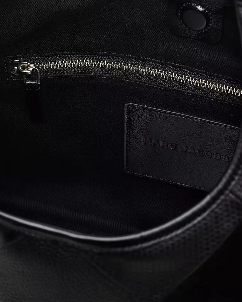 Marc Jacobs Patchwork Leather Shoulder Bag — Black