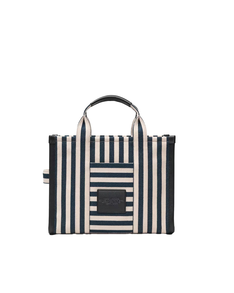 Marc Jacobs Striped Canvas Tote Bag — Navy Cotton