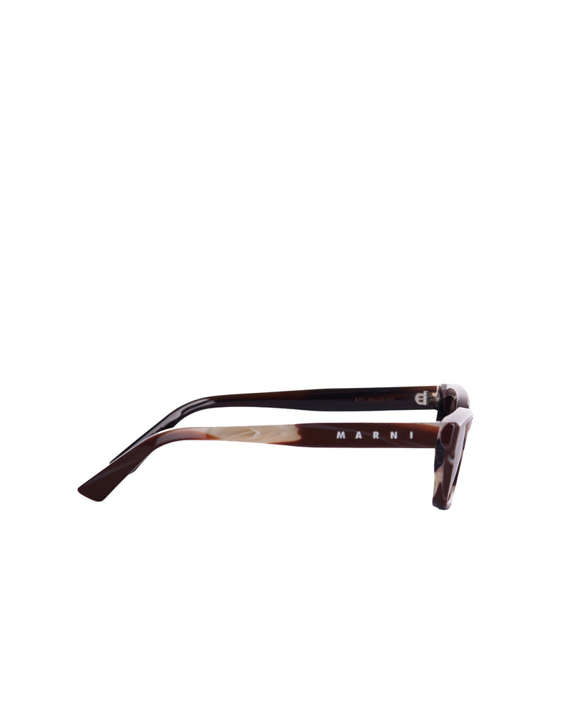 Marni A7c Sunglasses — Brown Acetate