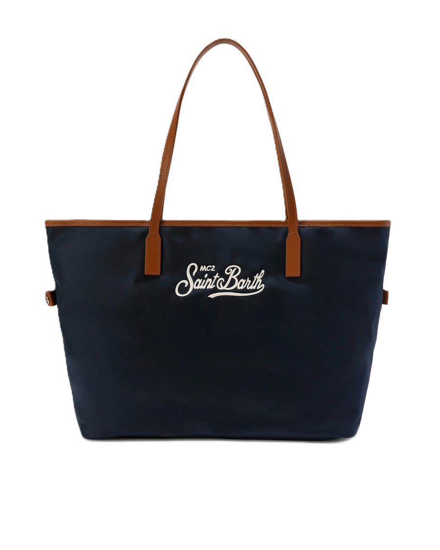 Mc2 Saint Barth Shoulder Bag — Navy Nylon