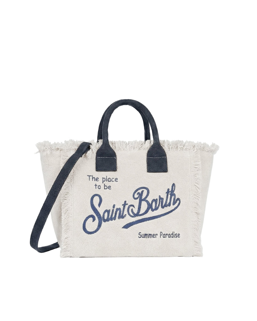 Mc2 Saint Barth Shoulder Bag — White Cotton
