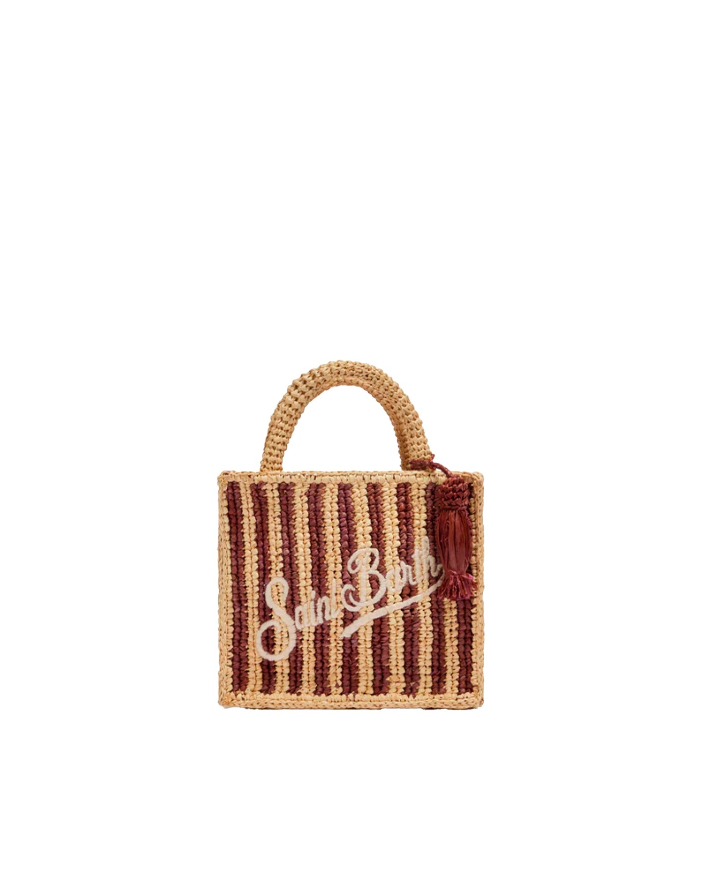 Mc2 Saint Barth Vanity Mini Bag — Brown Raffia